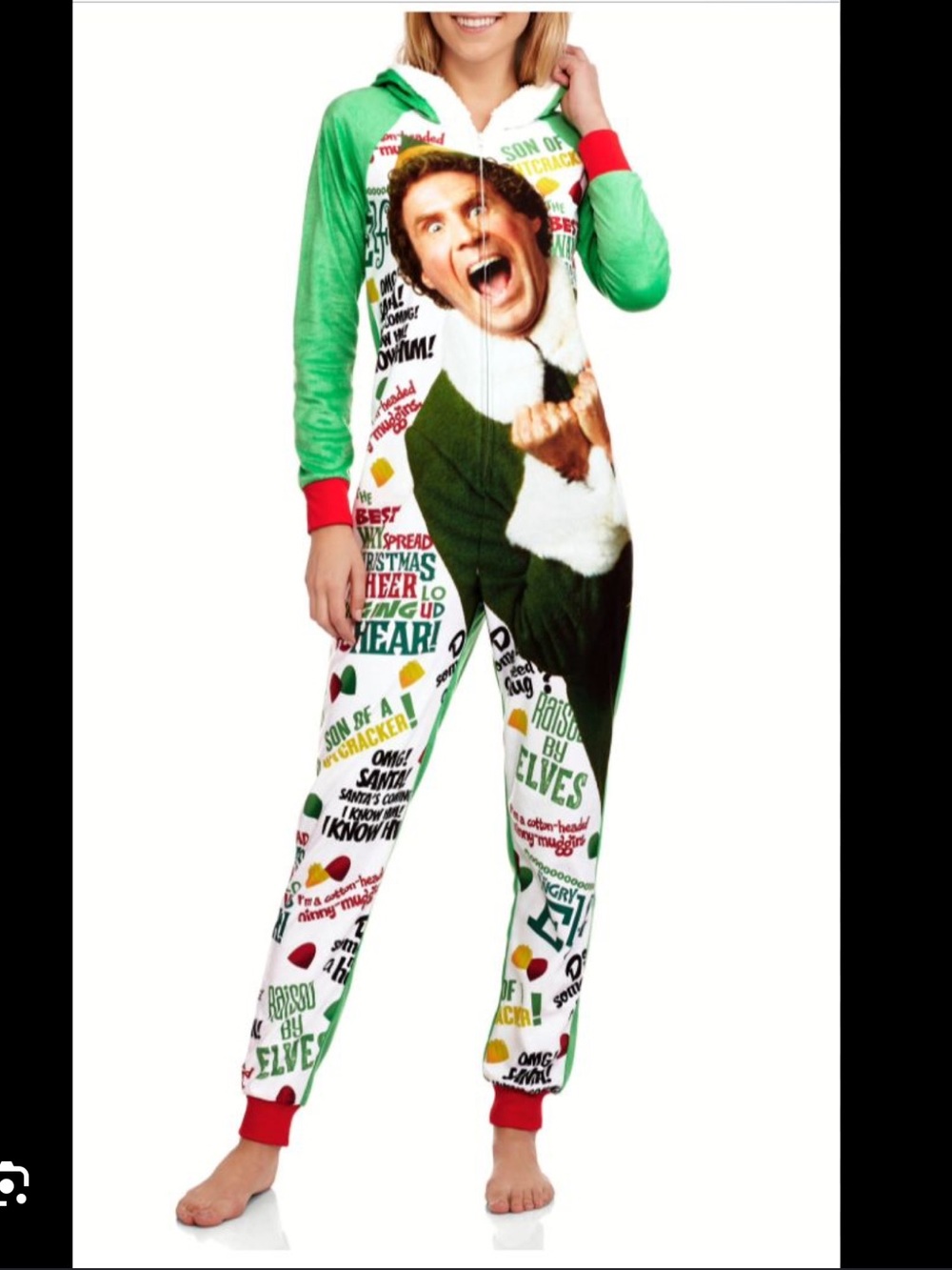 ELF Christmas onesie